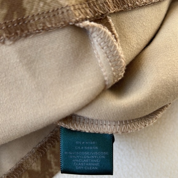 Lauren Ralph Lauren Brown Snake Print Dress - Picture 8 of 8